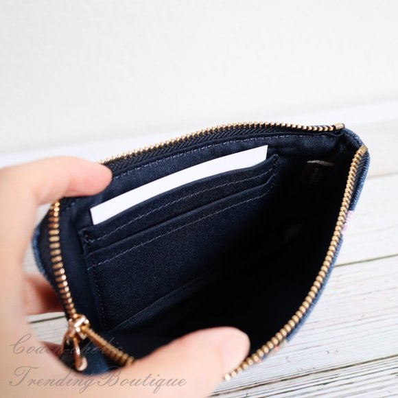 NWT Coach Corner Zip Wristlet with Floral Print - Picture 7 of 8